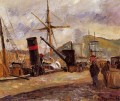 steamboats 1883 Camille Pissarro